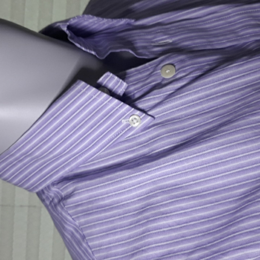 Brooks Brothers mens purple striped long sleeve shirt. XS